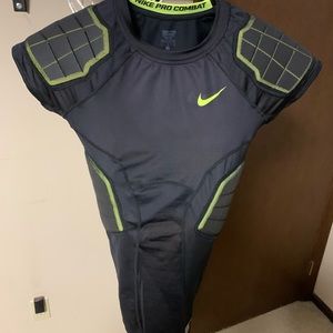 Nike men's pro combat sleeveless padded football shirt.